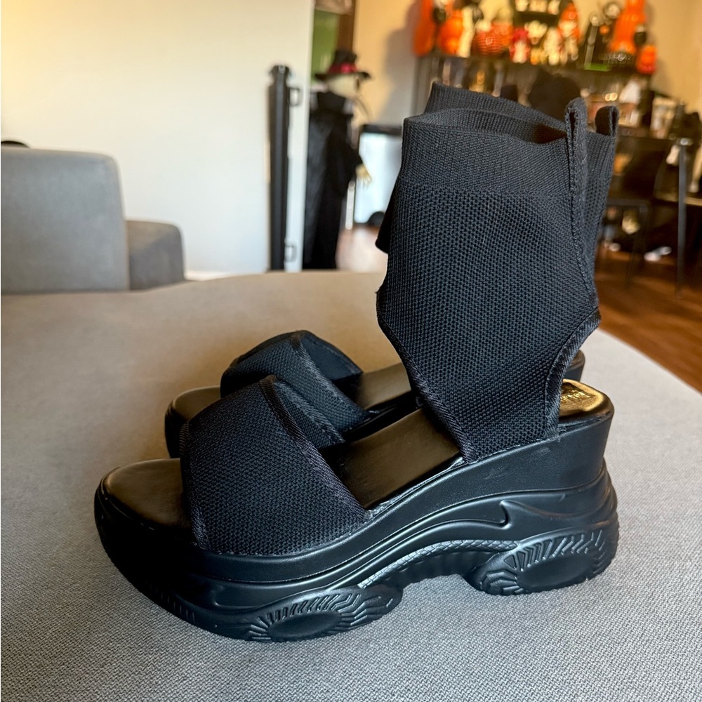 Black Platform Sandals